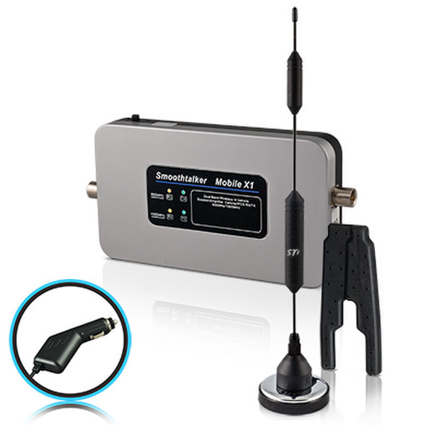 SmoothTalker Mobile X1 Car cellular signal booster Черный, Серый