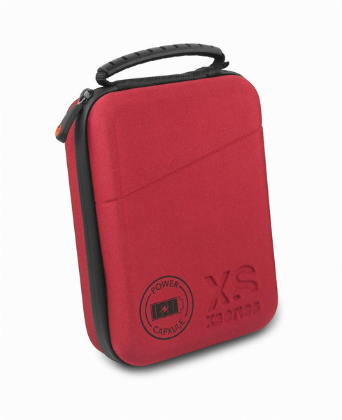 XSories POWER CAPXULE SMALL Hard-Case Schwarz, Rot