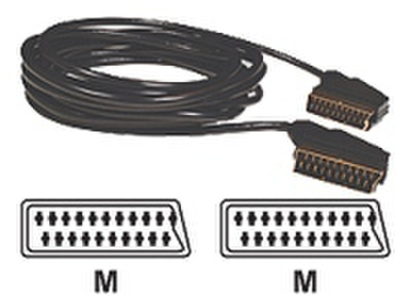 Belkin F8V3010R.75M 0.75m SCART (21-pin) SCART (21-pin) Schwarz SCART-Kabel