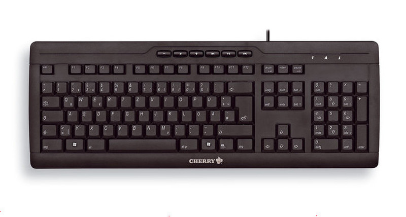 Cherry eVolution STREAM XT USB+PS/2 QWERTY Черный клавиатура