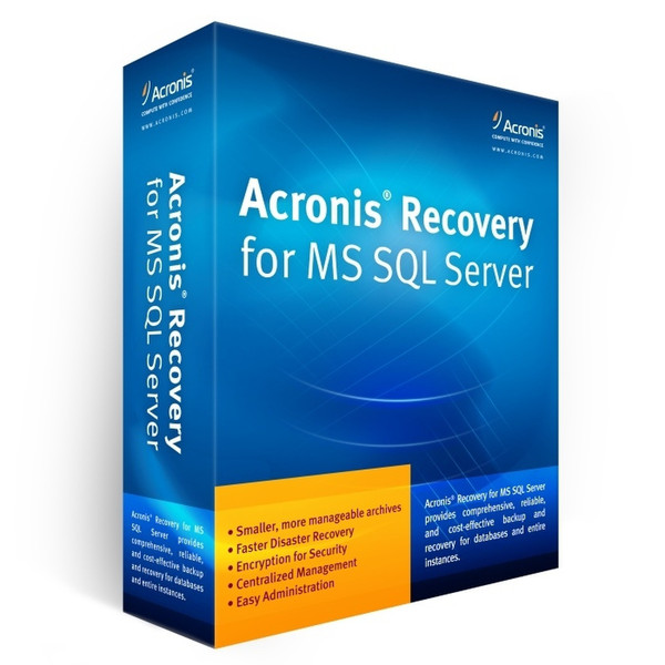 Acronis Recovery MS SQL Server - Upgrade AAS to AAP