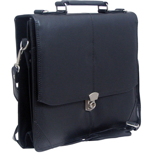 Falcon Durabuck Flapover Briefcase Black briefcase