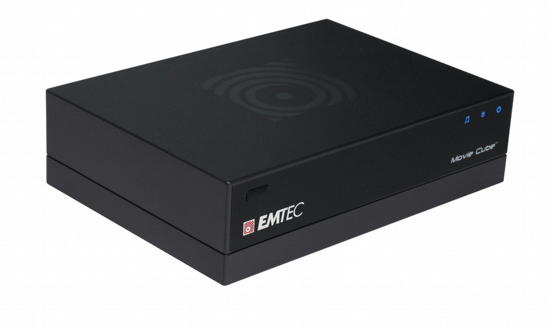 Emtec Movie Cube Q120E, 1000GB Schwarz Digitaler Mediaplayer