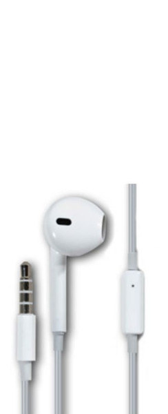 Tech Fuzzion EPHMON0237WH Monaural In-ear White mobile headset