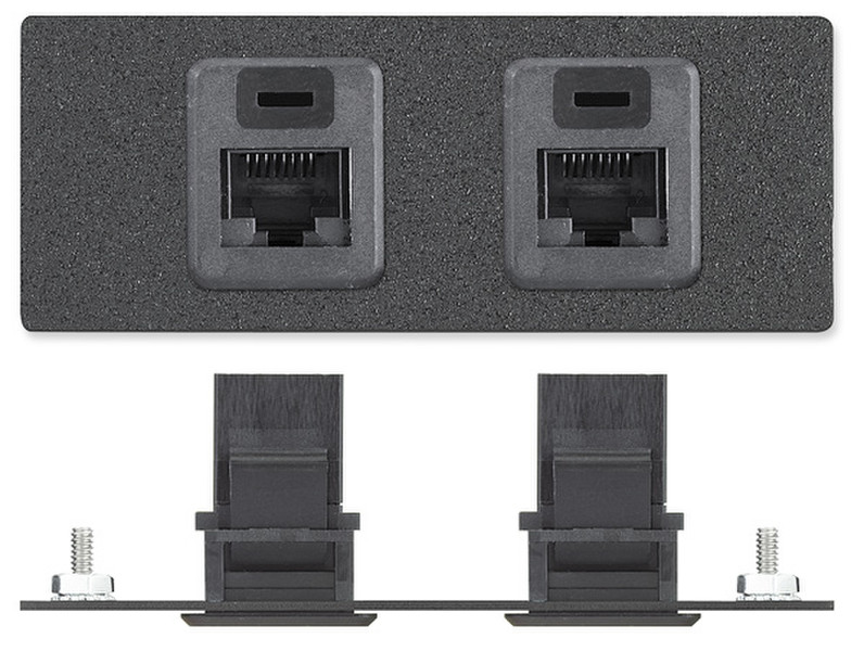 Extron 70-100-11 2 x RJ-45 Black socket-outlet