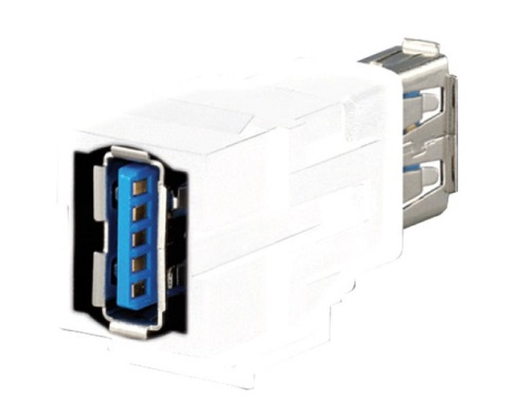 Rutenbeck 17010650 USB-Keystone USB A Weiß Kabelschnittstellen-/adapter