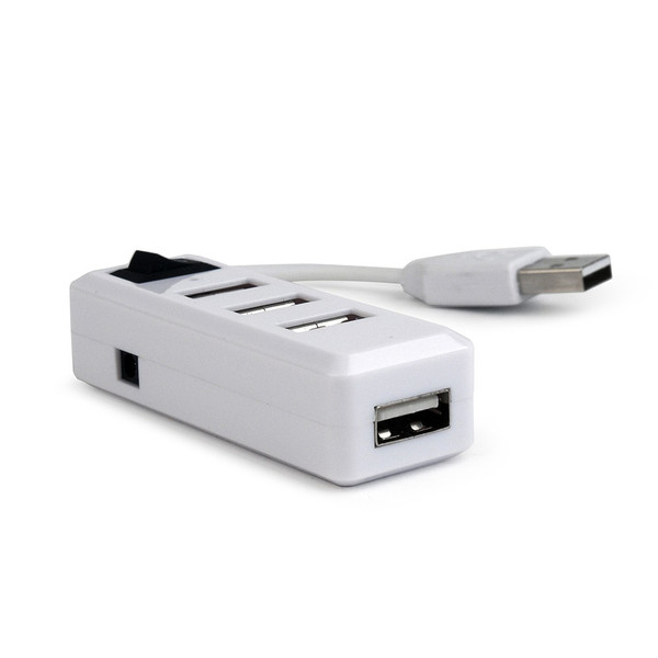 Gembird UHB-U2P4-01 USB 2.0 480Mbit/s White