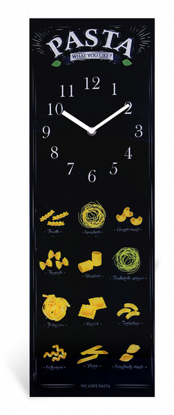 Mebus 16243 Quartz wall clock Прямоугольник Черный настенные часы