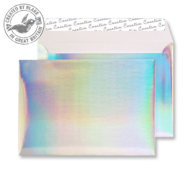 Blake Creative Shine Wallet Peel and Seal Shimmering Rainbow C5 162×229mm 140gsm (Pk 100)