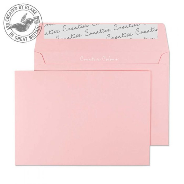 Blake Creative Colour Baby Pink Peel and Seal Wallet C6 114x162mm 120gsm (Pack 500)