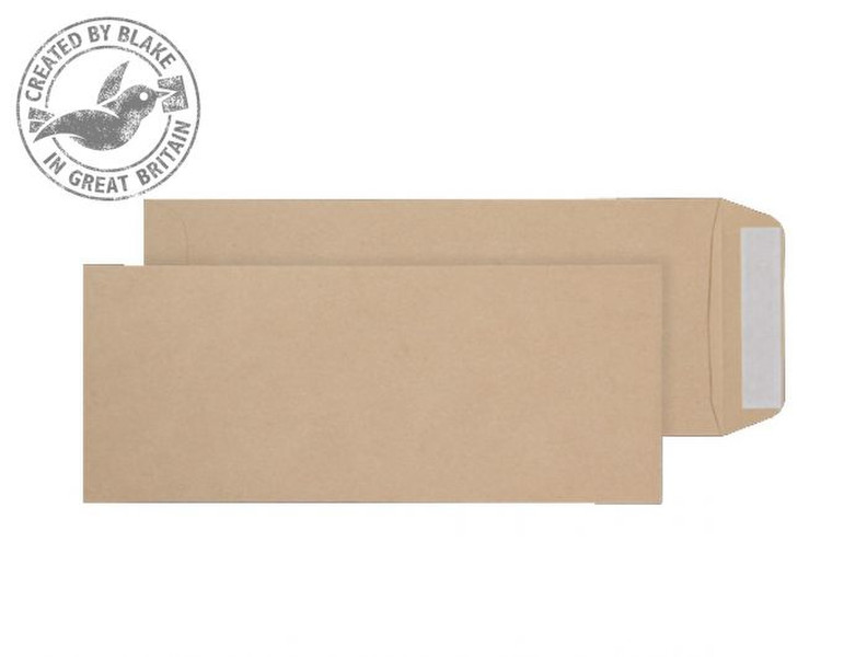 Blake Purely Everyday Manilla Peel and Seal Pocket Half C4 305x127mm 120gsm (Pack 250)