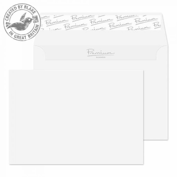 Blake Premium Business Wallet Peel and Seal Ice White Wove C6 114x162mm 120gsm (Pack 25)