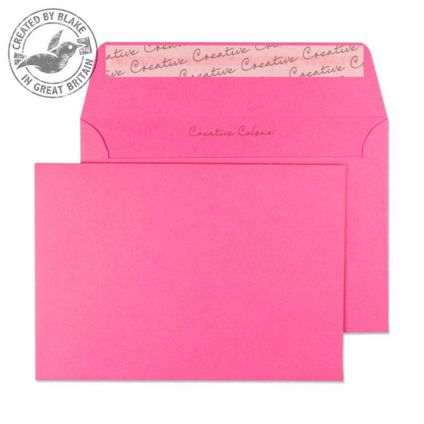 Blake Creative Colour Flamingo Pink Peel and Seal Wallet C6 114x162mm 120gsm (Pack 500)