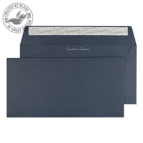 Blake Creative Colour Wallet Peel and Seal Oxford Blue DL+ 114×229mm 120gsm (Pack 500)