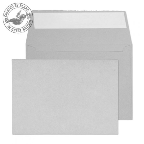 Blake Creative Senses Wallet Peel and Seal Soft Grey C6 114×162mm 180gsm (Pack 50)