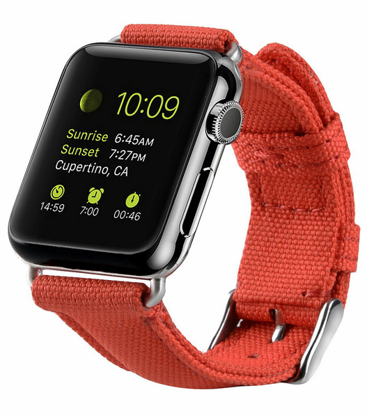 Melkco Mini Polyester Hand Strap for Apple Watch 42mm - (Red)