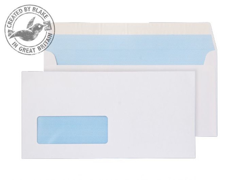 Blake Purely Everyday White Window Peel and Seal Wallet DL 110X220mm 100gsm (Pk 50)