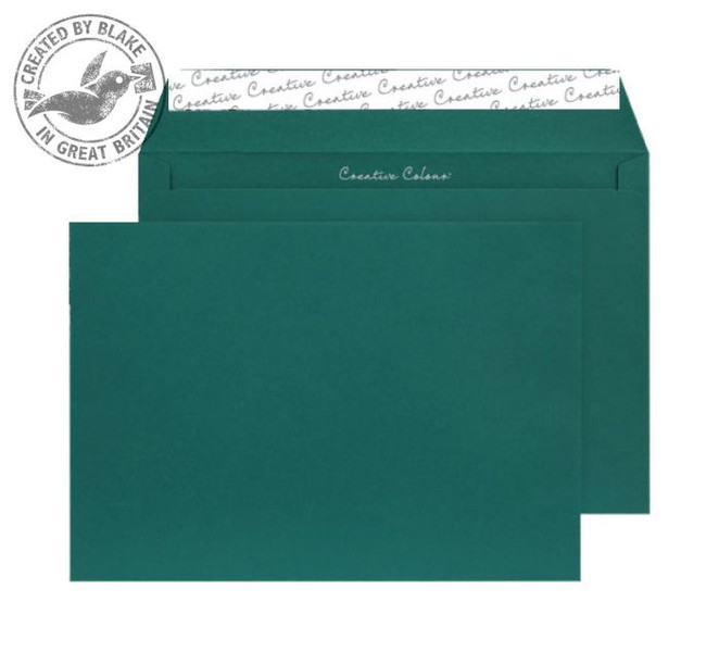 Blake Creative Colour British Racing Green Peel and Seal Wallet C4 229x324mm 120gsm Pk 250