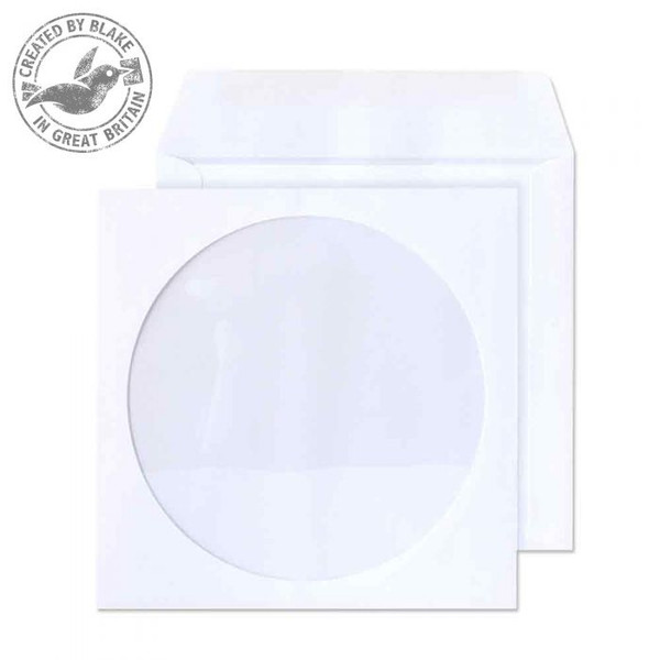 Blake Purely Everyday White Window Gummed CD Wallet 125x125mm 90gsm (Pack 1000)