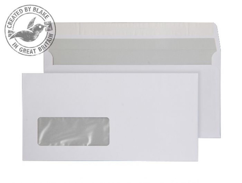 Blake Purely Everyday Bright White Window Peel and Seal Superior Wallet DL 120gsm (Pk500) window envelope