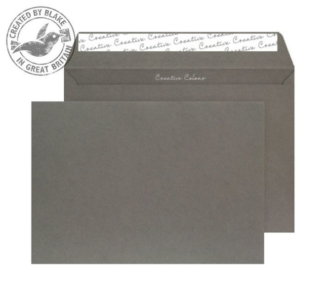 Blake Creative Colour Graphite Grey Peel and Seal Wallet C4 229x324mm 120gsm (Pack 250)