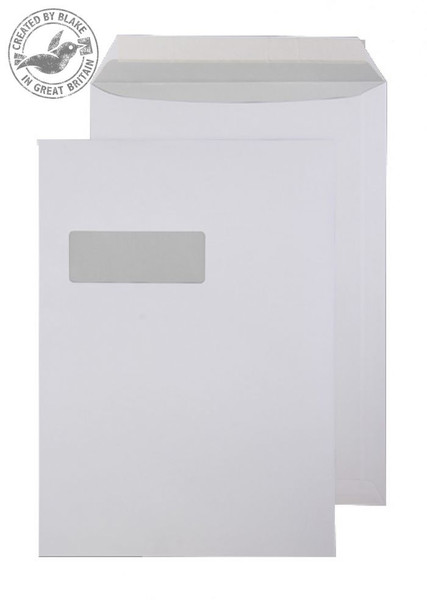 Blake Purely Everyday Bright White Window Peel and Seal Pocket C4 324x229 120gsm (Pk 250) window envelope