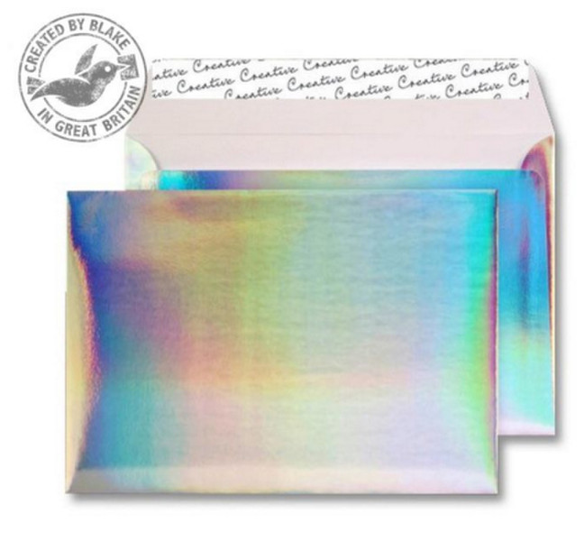 Blake Creative Shine Wallet Peel and Seal Shimmering Rainbow C5 162×229 140gsm (Pk 10)