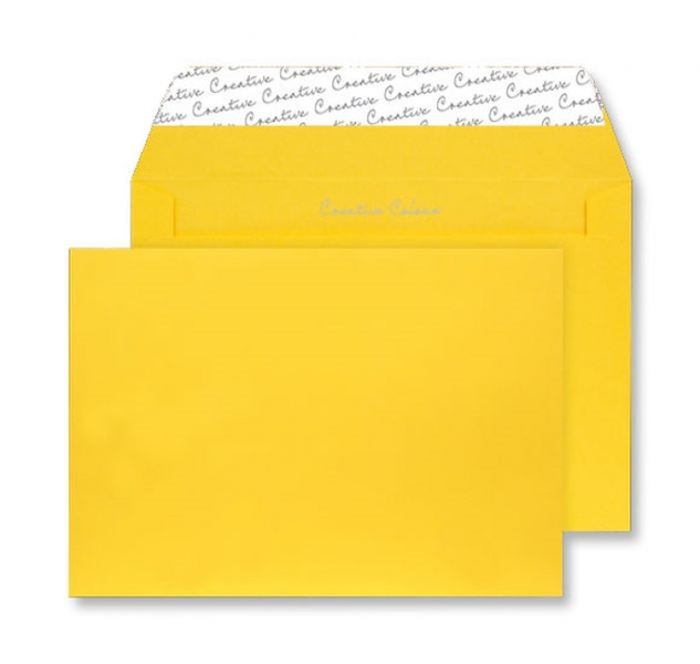 Blake Creative Colour Wallet Peel and Seal Egg Yellow C5 162×229mm 120gsm (Pack 25)