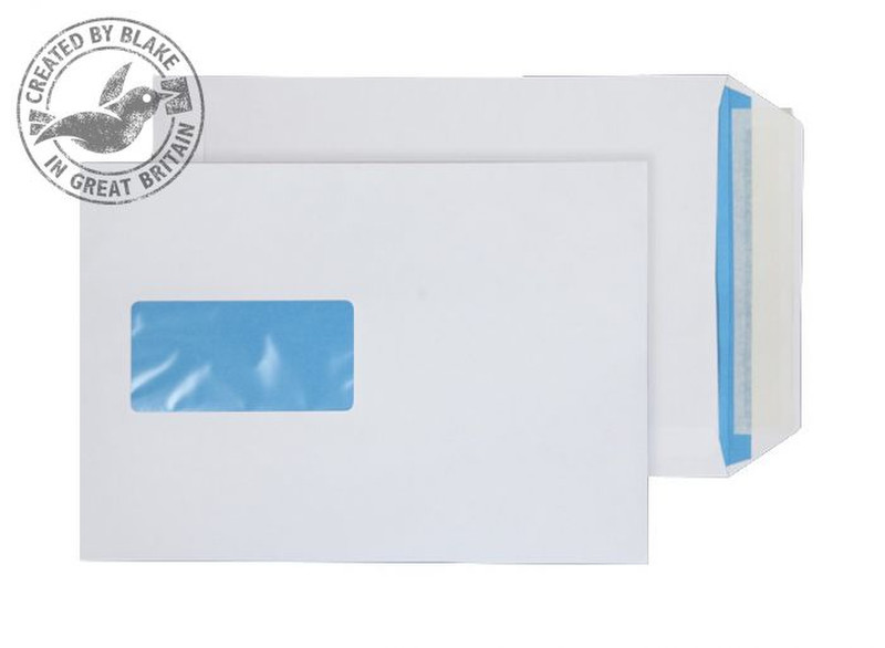 Blake Purely Everyday White Window Peel and Seal Pocket C5 229x162mm 110gsm (Pack 500) window envelope