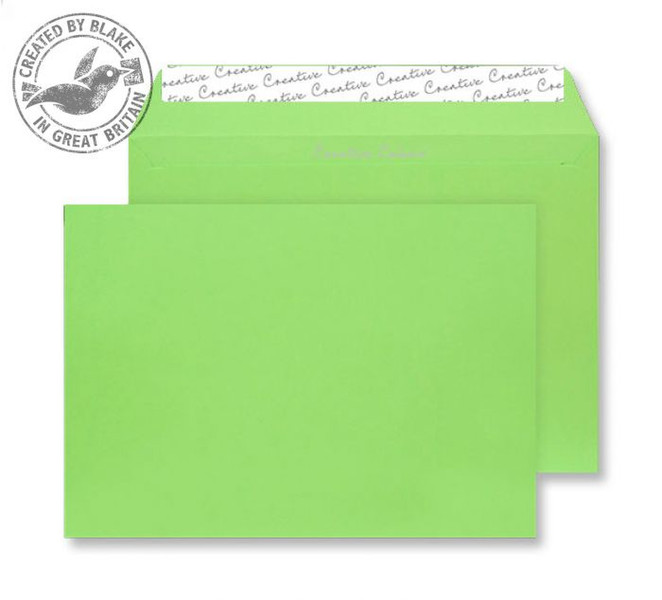 Blake Creative Colour Wallet Peel and Seal Lime Green C5 162x229mm 120gsm (Pack 25)