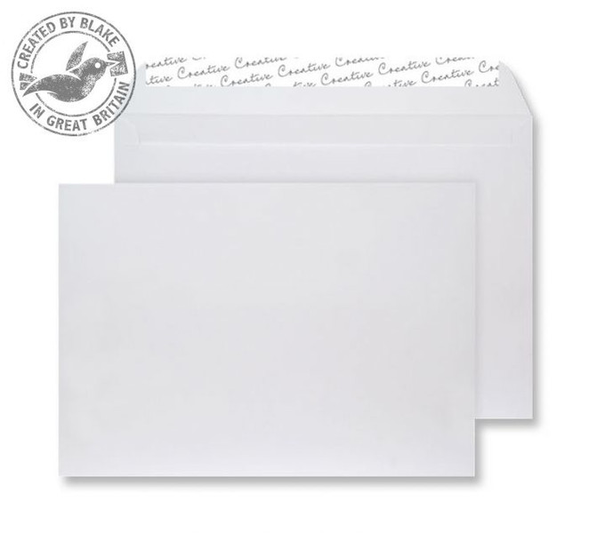 Blake Creative Senses Wallet Peel and Seal White Velvet C4 229×324mm 140gsm (Pack 125)