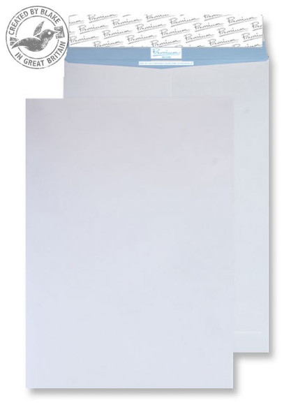 Blake Premium Secure Pocket Peel and Seal White B4 352x250mm 125gsm (Pack 125)