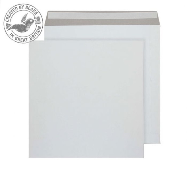 Blake Purely Packaging All Board Pocket Peel and Seal White 340x340mm 350gsm (Pack 100)