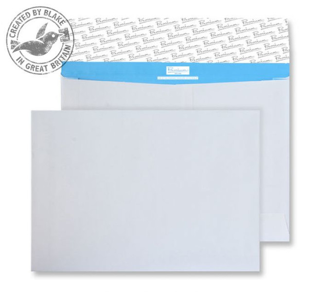 Blake Premium Secure Gusset Wallet Peel and Seal White C4 229x324x50mm 125gsm (Pack 100)