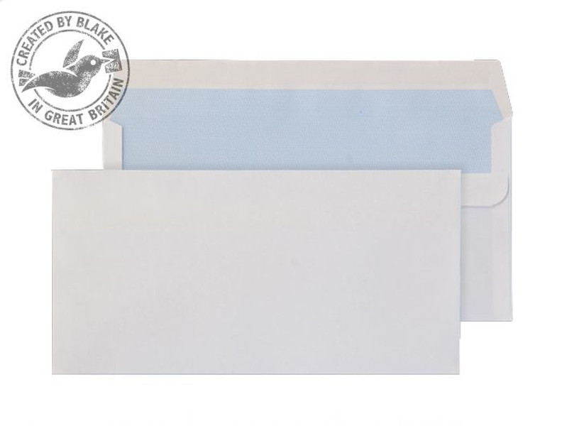 Blake Purely Everyday White Self Seal Wallet DL 110X220mm 80gsm (Pack 100)