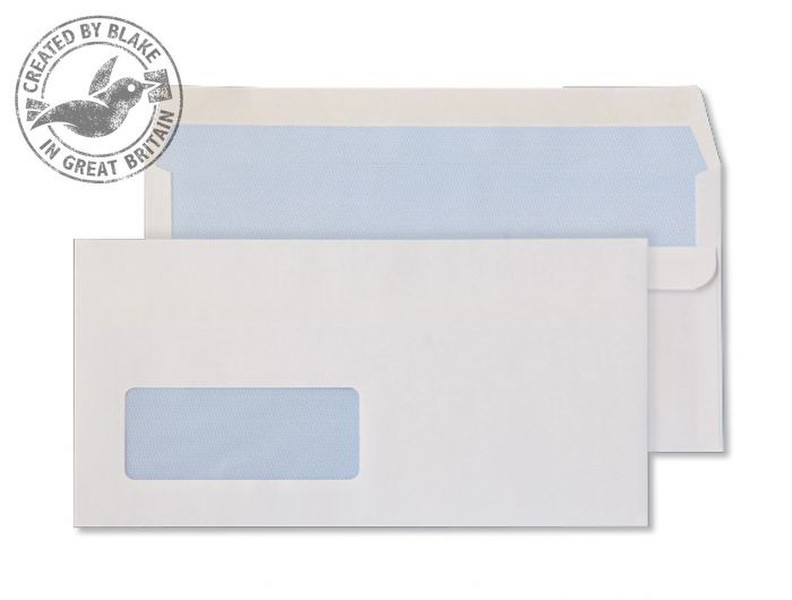 Blake Purely Everyday White Window Self Seal Wallet DL 110X220mm 80gsm (Pack 50)