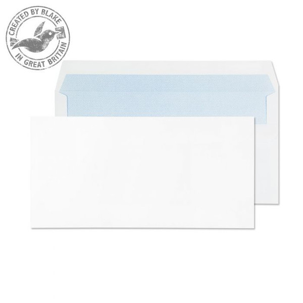 Blake Purely Everyday White Self Seal Wallet DL 110x220mm 90gsm (Pack 1000)