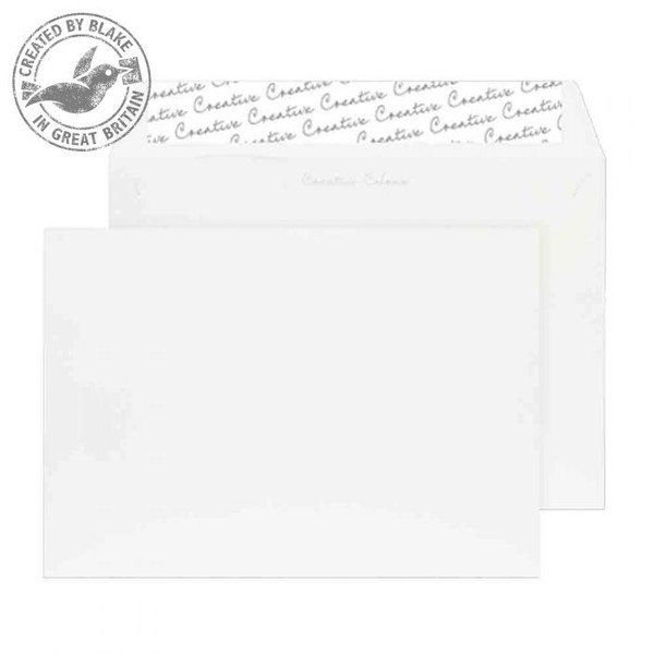 Blake Creative Colour Wallet Peel and Seal Chalk White C5 162x229mm 120gsm (Pack 25)