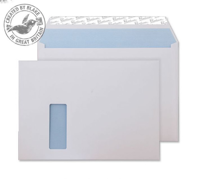 Blake Premium Office Wallet Window Peel and Seal Ultra White Wove C4 120gsm (Pack 250)
