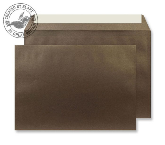 Blake Creative Shine Wallet Peel and Seal Antique Bronze C5 162×229mm 120gsm (Pack 25)