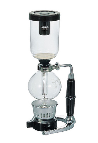 Hario TCA-3 Vacuum coffee maker 3чашек Черный, Прозрачный кофеварка
