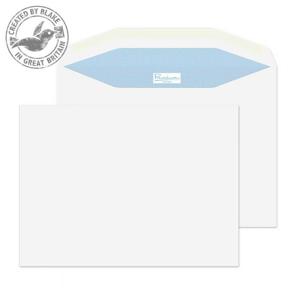 Blake Premium Postfast Mailing Wallet Gummed White C5 162x229mm 90gsm (Pack 500)