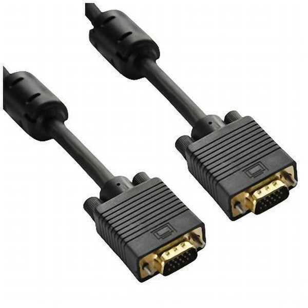 Nilox Cavo Monitor 3 metri S-VGA 15HDM/ 15HDM 6 pezzi 3m VGA (D-Sub) VGA (D-Sub) Black VGA cable