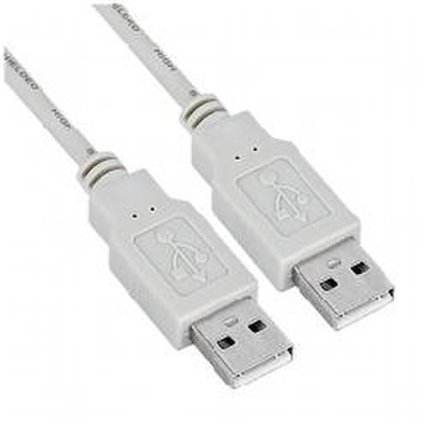 Nilox USB 2.0, 2m 2м USB A USB A Белый кабель USB