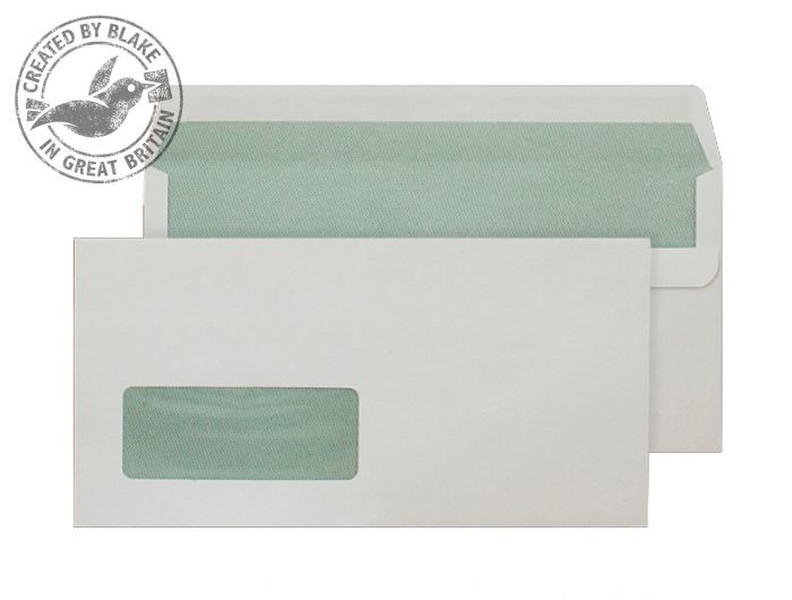 Blake Purely Environmental Wallet Self Seal Window Natural White DL 90gsm (Pack 500)