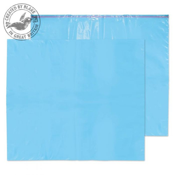 Blake Purely Packaging Polythene Mailing Wallet Blue Address Panels 711x589mm (Pk 100)