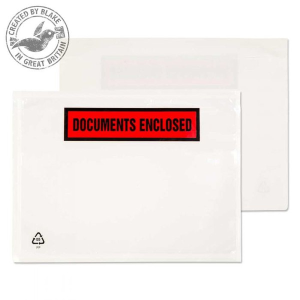 Blake Purely Packaging Wallet Peel and Seal Clear C6 126×168mm (Pack 250)