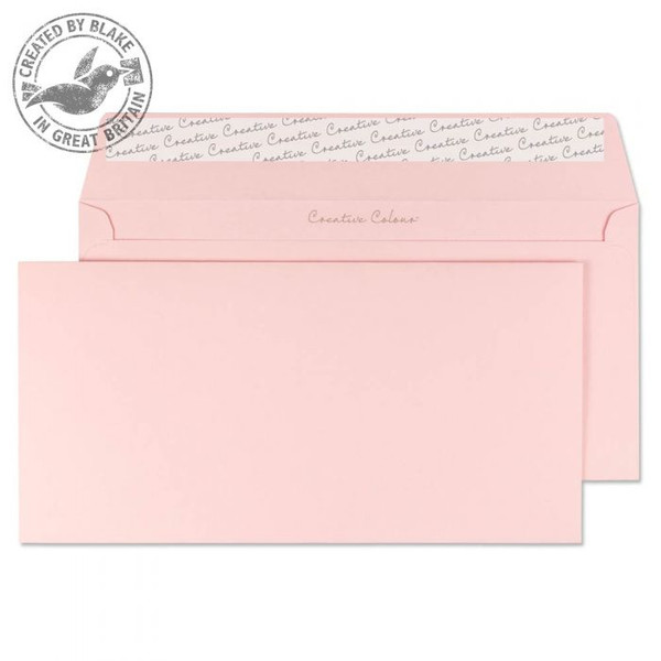 Blake Creative Colour Wallet Peel and Seal Baby Pink DL+ 114×229mm 120gsm (Pack 25)