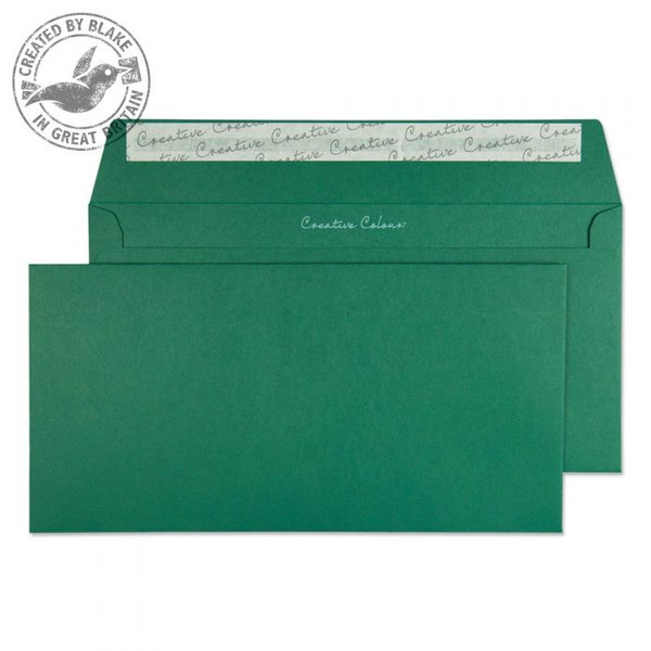 Blake Creative Colour Wallet Peel and Seal British Racing Green DL+ 114×229mm 120gsm Pk25