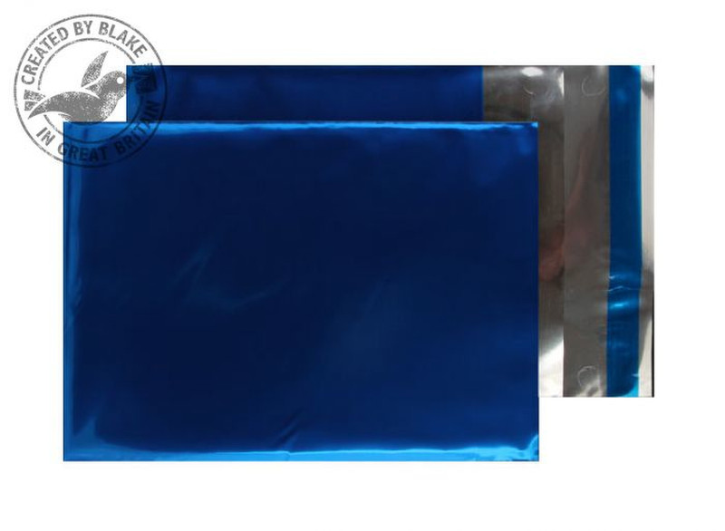 Blake Purely Packaging Metallic Foil Pocket Peel and Seal Blue C4 324x229mm 70µm (Pk 250)